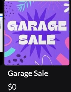 Huge garage sale tomorrow .