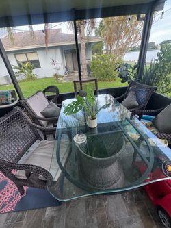 Outdoor table and chairs