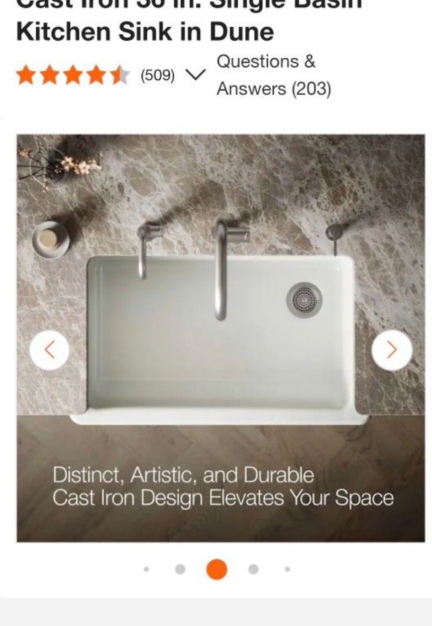 Kitchen Sink,farmhouse Apron Cast Iron (very Heavy)