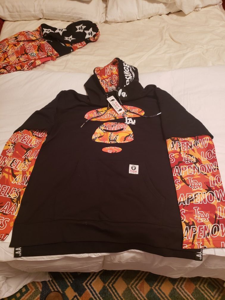 Aape by bape los Angeles exclusive hoodie xxl