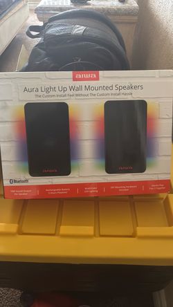 aiwa Aura Light Up Wall Mounted Speakers