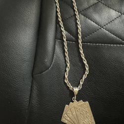 925 silver Cards pendant and Chain