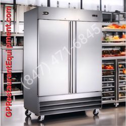 NEW 2 Door Reach-In Cooler Commercial Restaurant Refrigerator Stainless Steel Food Servic