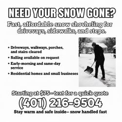 snow shoveling in providence area 