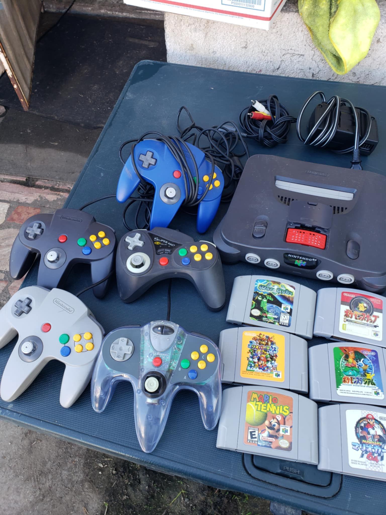 8 Original N 64 Games. 5 Controlelrs. 1 Red Graphics card. 2 Memory Cards. All cables & Nintendo N64 $350! Firm All Combo Or Trade Are welcome