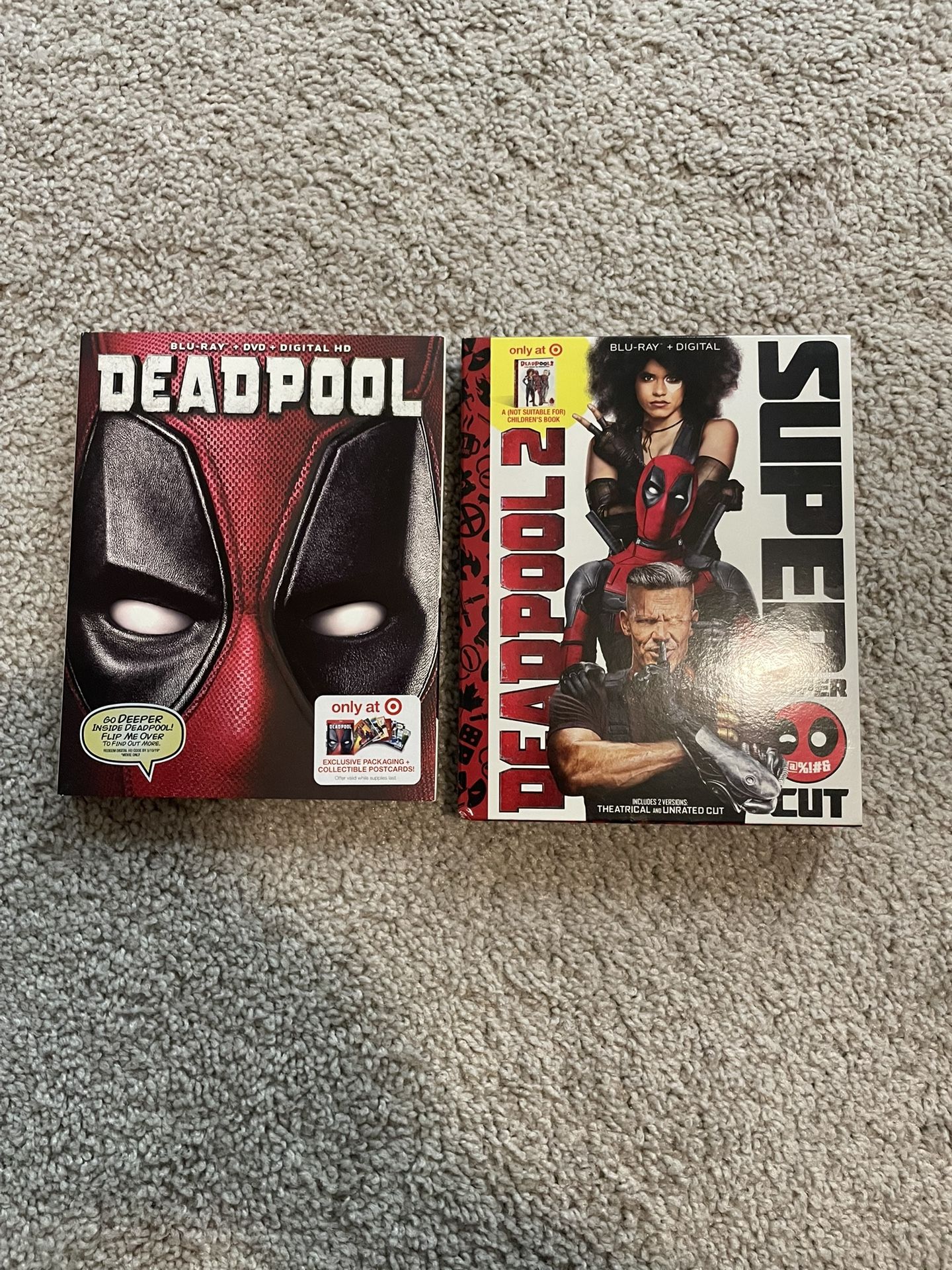 Deadpool 1 & 2 Blu Rays