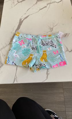5T Cheetah Baby Blue Shorts From Carters 