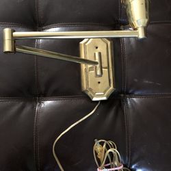 Vintage Brass Electric Wall Mount Lamp