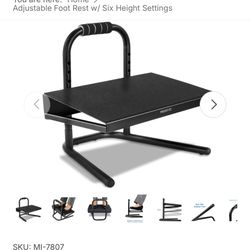 Mount-It! Height Adjustable Foot Rest