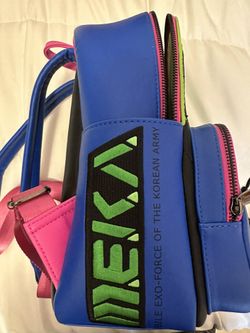 Overwatch Loungefly Dva Nano Cola Mini Backpack and Wallet for