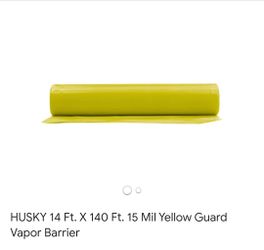 Yellow husky Vapor Barrier