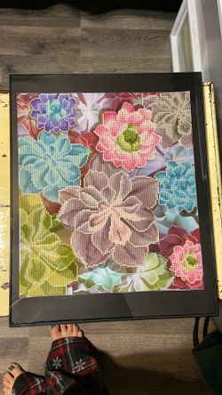 Succulent Diamond Dot Art 