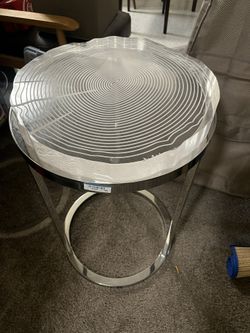 plastic glass table 