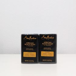 SheaMoisture African Black Face and Body Bar Soap, 3.5oz 