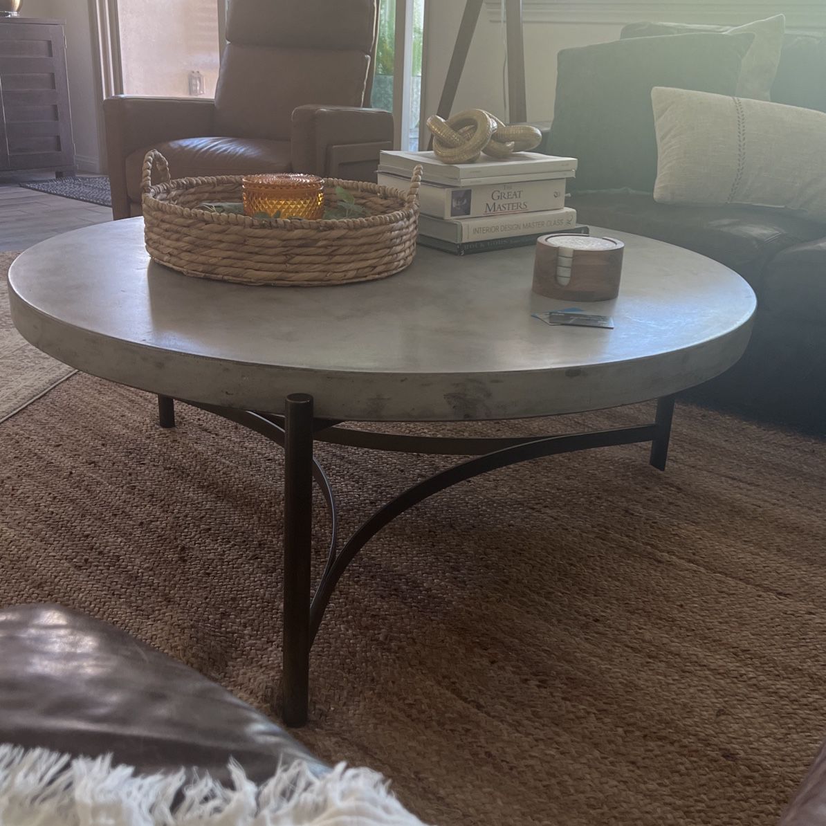 Cement Round Coffee table 