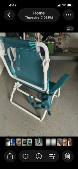 Glove Folding Beach Chair with Backpack Straps