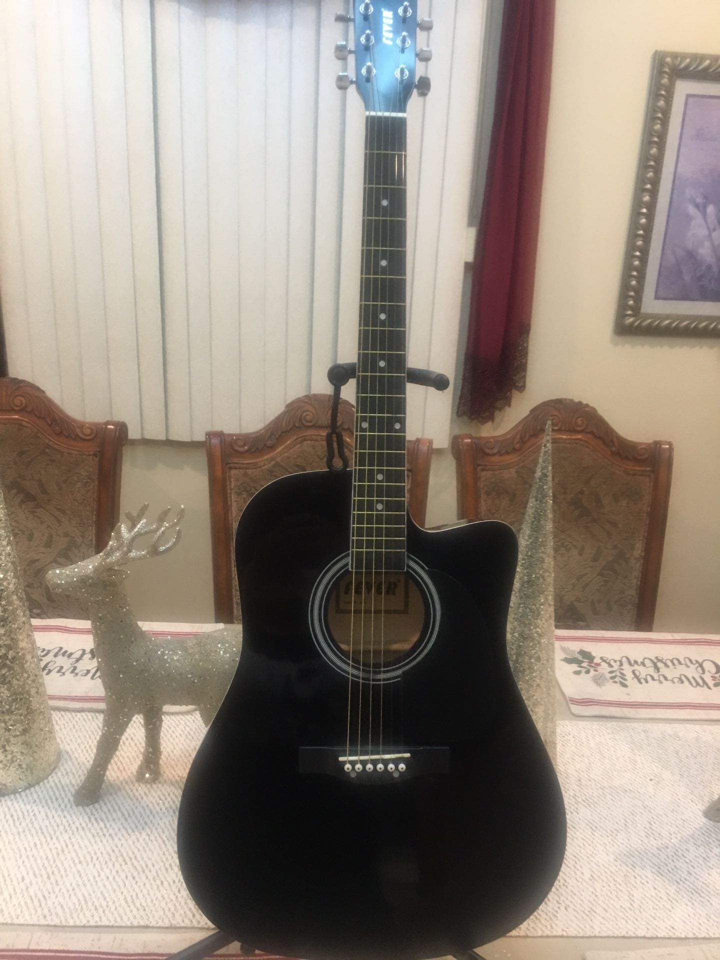 Fever Electric Acoustic Guitar With Metal Strings