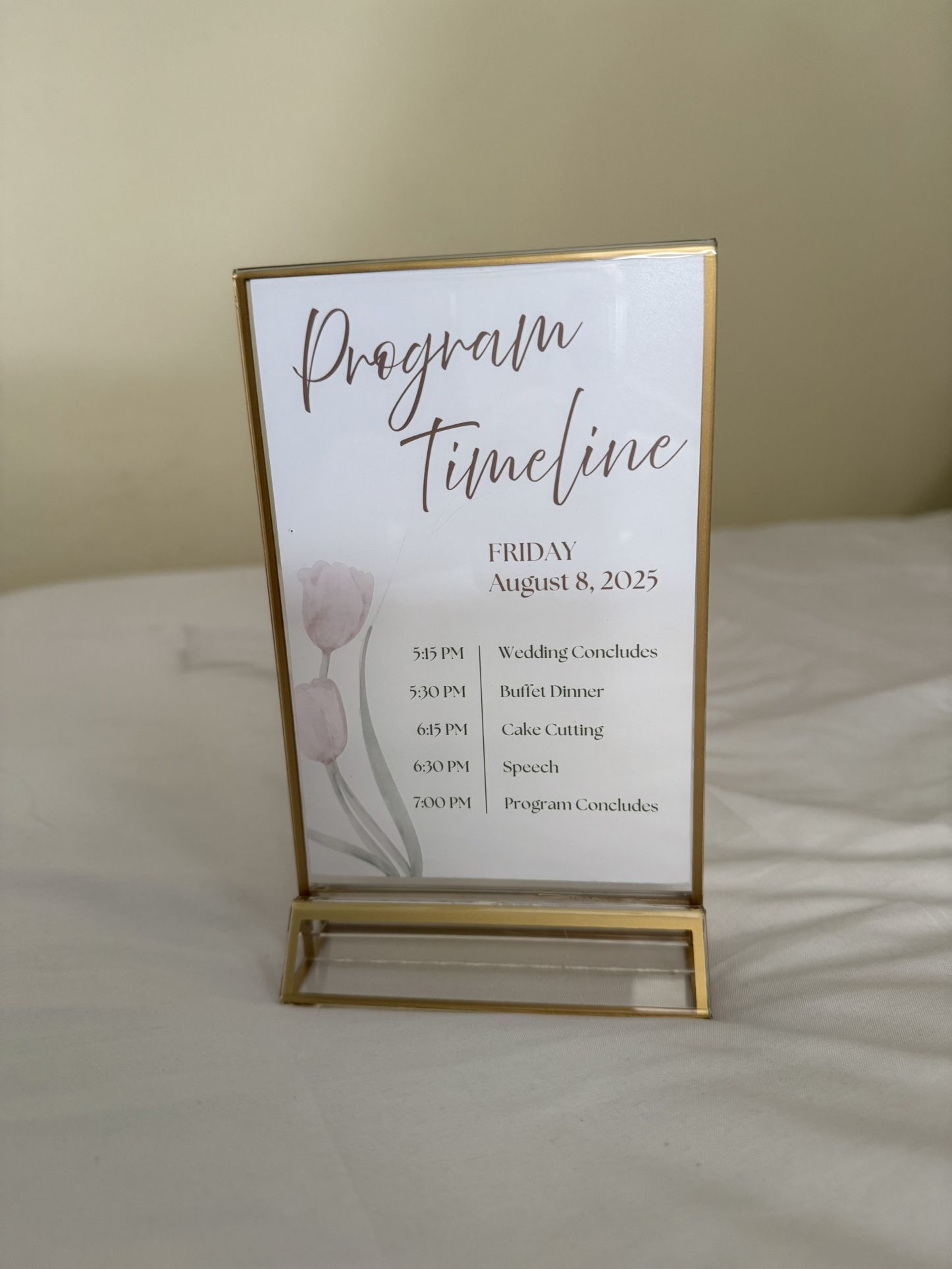 4x6 Clear Acrylic Sign