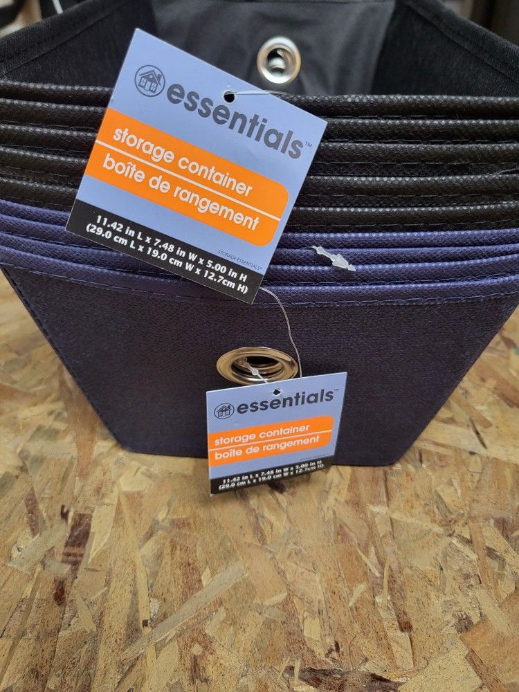 (9) (11.42 L x 7.48 in W x 5 in H) Essentials Collapsible Storage Containers