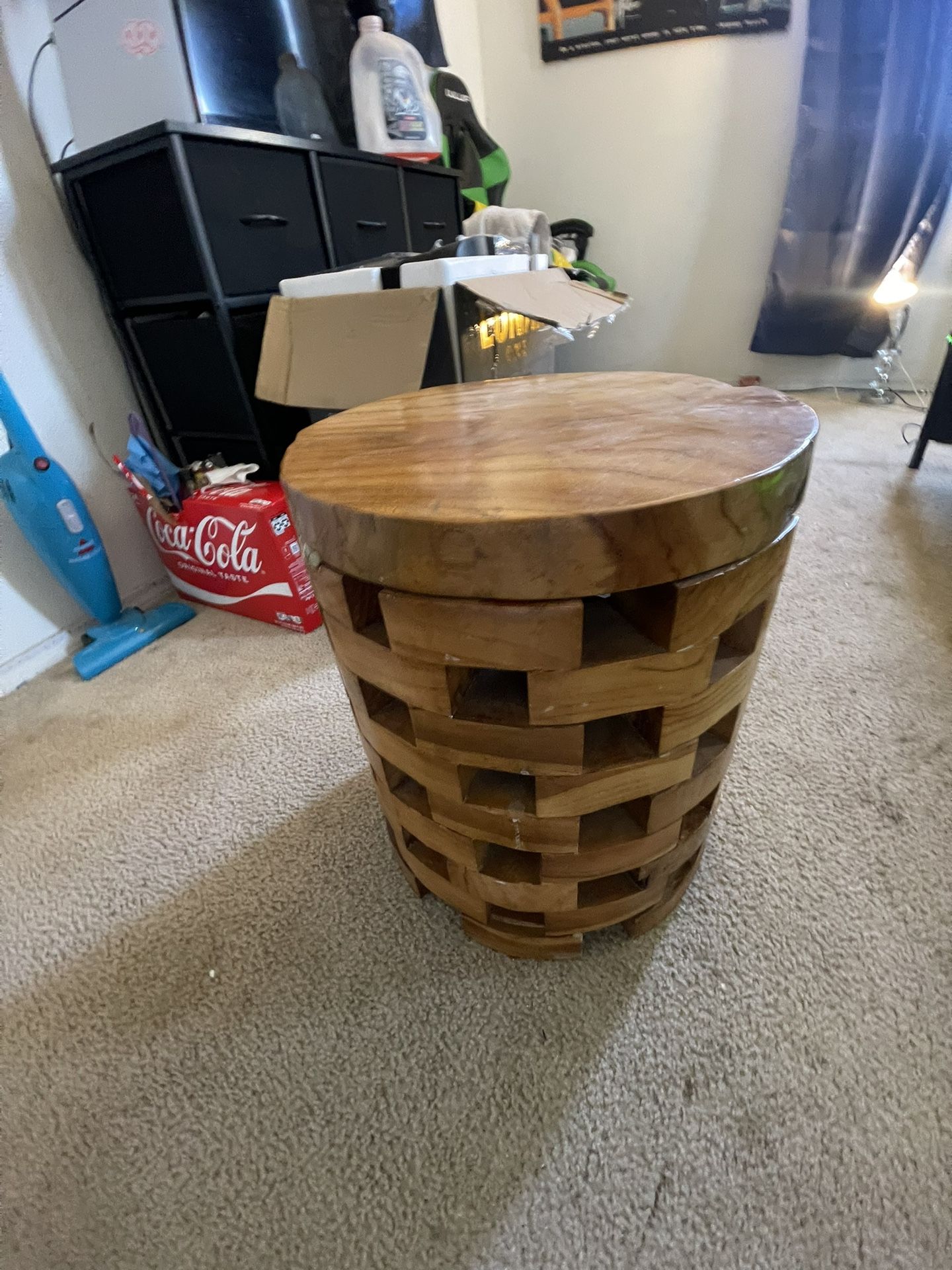 Small Rustic Wood End Table