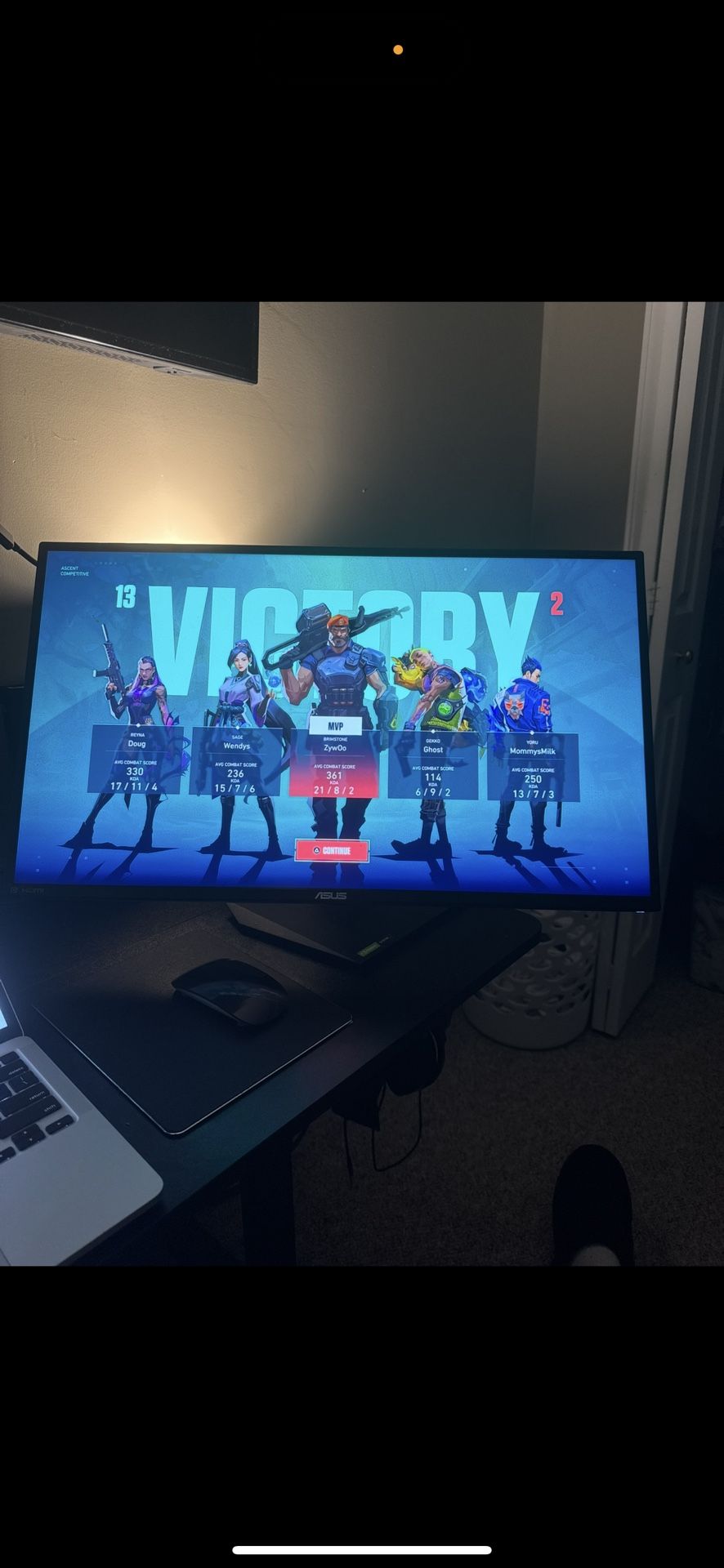 ASUS Gaming Monitor 144 Hertz