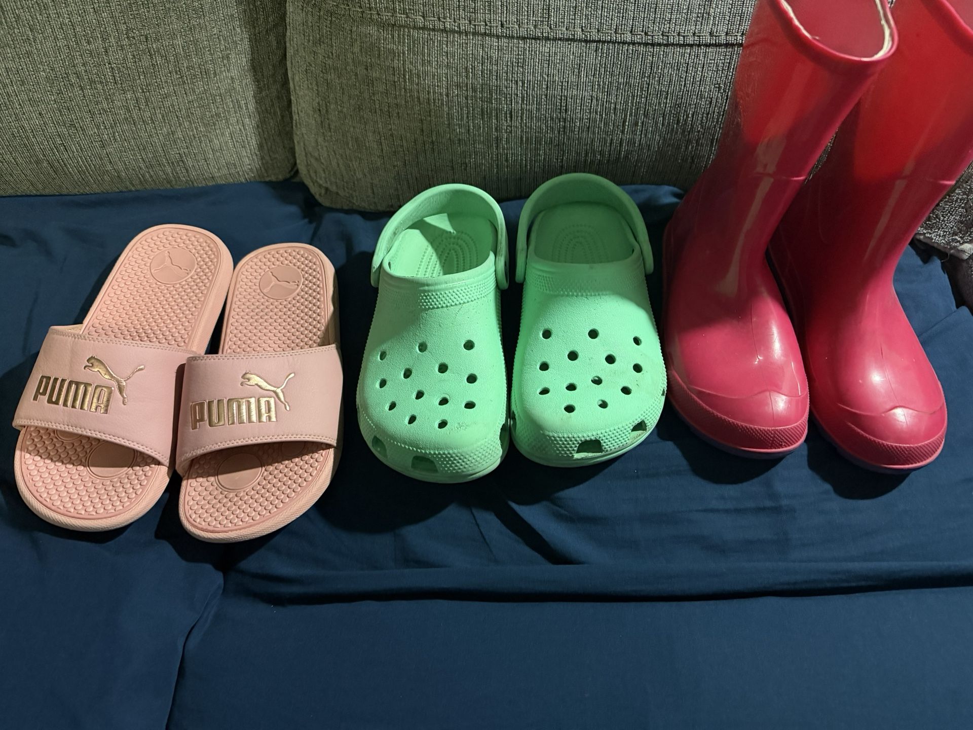 Kids, Crocs, Rain, Boots And Puma  Cool Cat  2.0. Location West Lancaster, CA