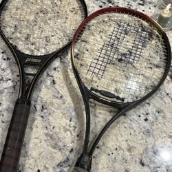 2 Prince Tennis Rackets, Synergy Pro