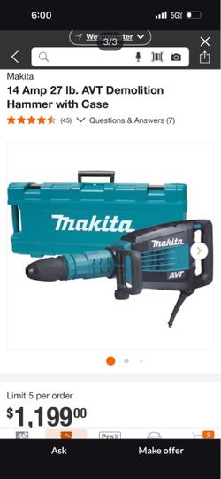 Makita AVT demo hammer