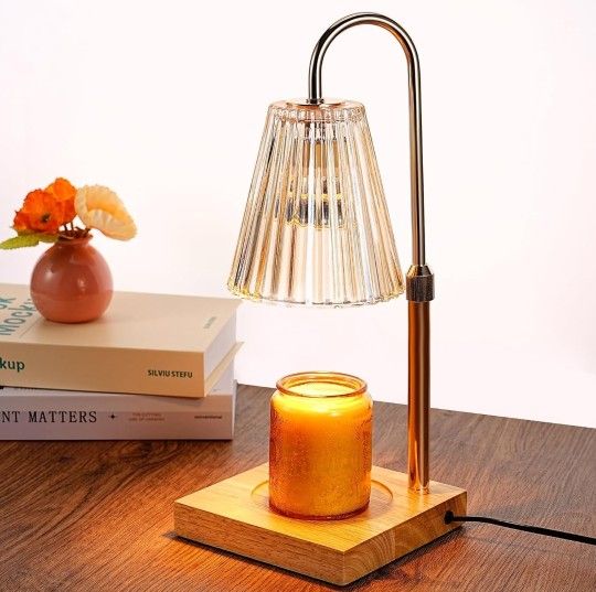 Candle Warmer Lamp with Candle & 2 Bulbs