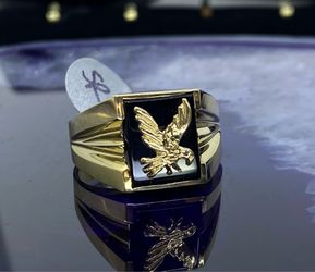 $1175 Yellow Gold Eagle Statement Ring