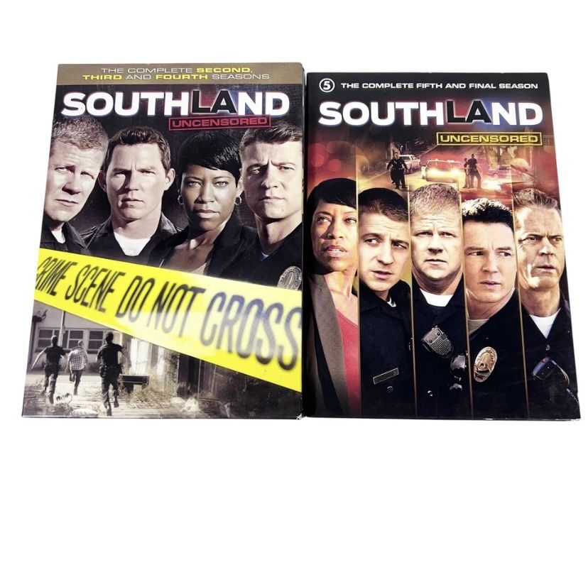 Southland: The Complete 2nd 3rd 4th and 5th Seasons Uncensored DVD Set Used