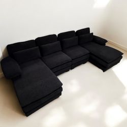 Black Sectional Couch -$39 down🔥