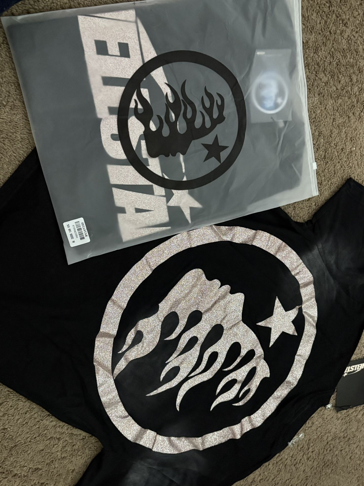 Black And Silver Hellstar Tee