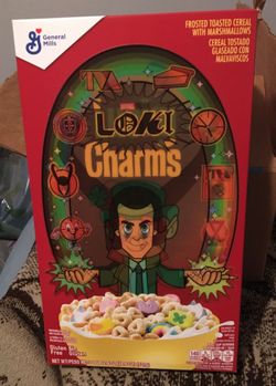 Marvel Loki Charms Limited Edition Cereal Box