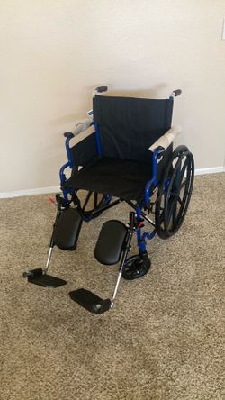 Wheelchair New with Elevating Foot and Leg Rests