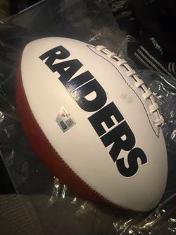 Geno smith raiders autograph football