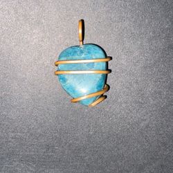Blue Apatite Pendant