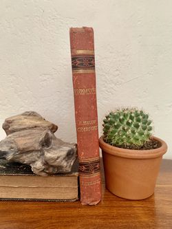 Rare Red and black Vintage/antique copy of Zoroaster by F. Marion Crawford, 1887.