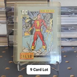 (9) 1991 Impel DC Comics Cards