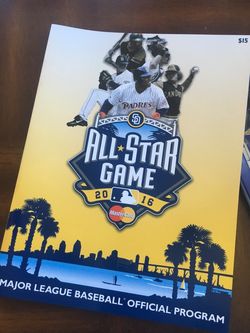 Mint 2016 MLB All Star Game Official Program, BOTH versions!