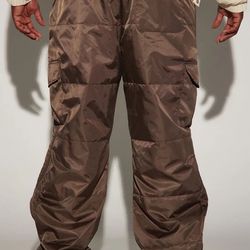NOVAMEN Ride With Me Padded Nylon Pants Brown SIZE XXL.