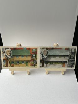 Vintage Lot Of Two Unposted Postcards Paul Revere’s Home Boston, MA