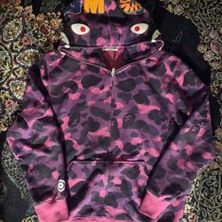 Purple Bape Hoodie 
