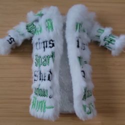 Shadow High Rainbow Vision Harley Limestone Doll Neon Green White Faux Fur Coat