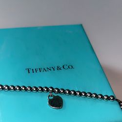 Heart Tag Bead Bracelet