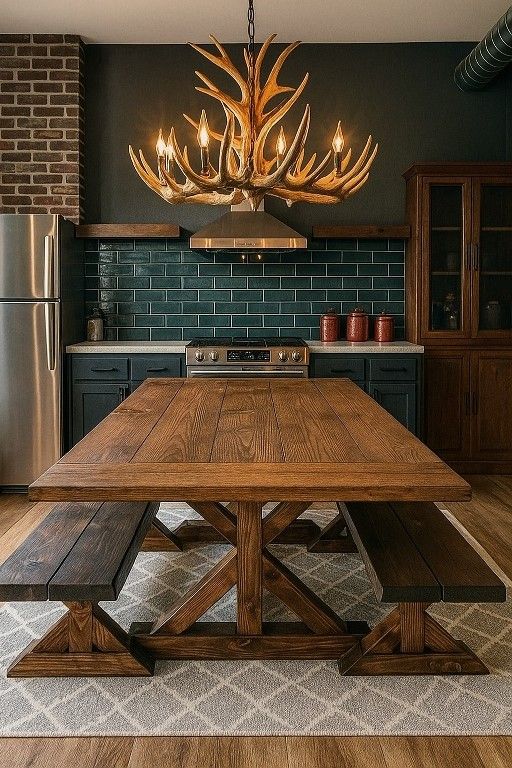 Custom Made Farmhouse Dining Tables.