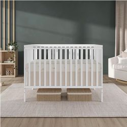 Synergy 5 in 1 baby/toddler crib White