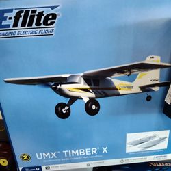 E-flite UMX Timber X RC Airplane bind and fly brand new