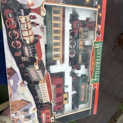 New Bright Wintersville Express Train Set Vintage 1996