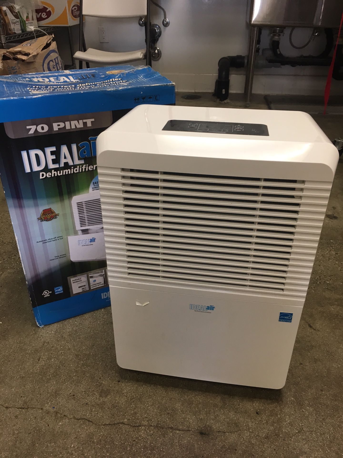 Ideal Air Dehumidifier 70 Pint New Never Used